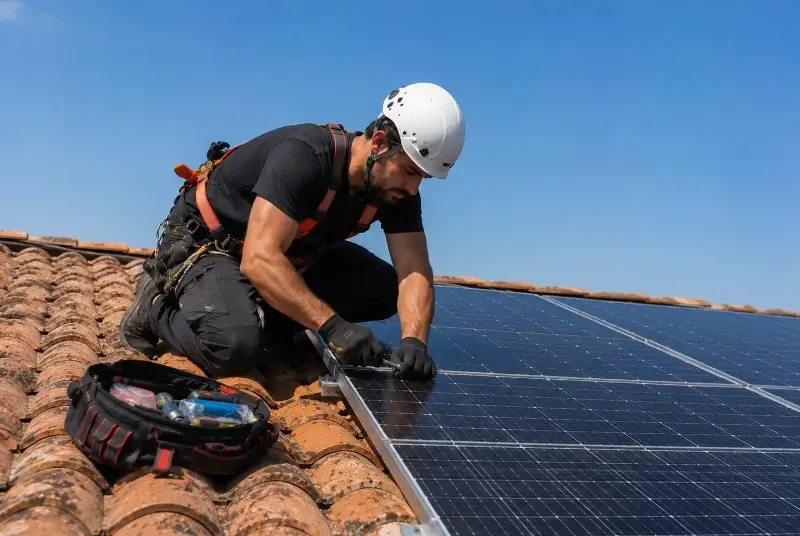 Maintenance et monitoring de panneaux solaires à la Chaize-le-Vicomte
