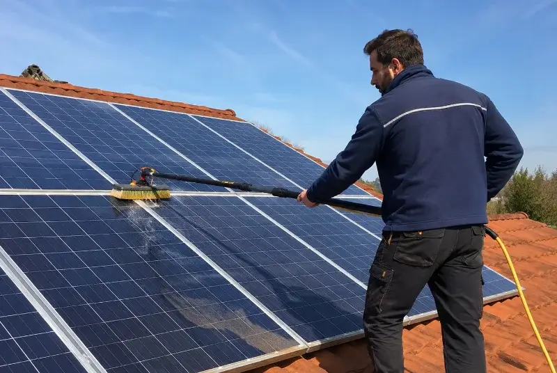 Nettoyage et entretien de panneaux solaires à la Chaize-le-Vicomte